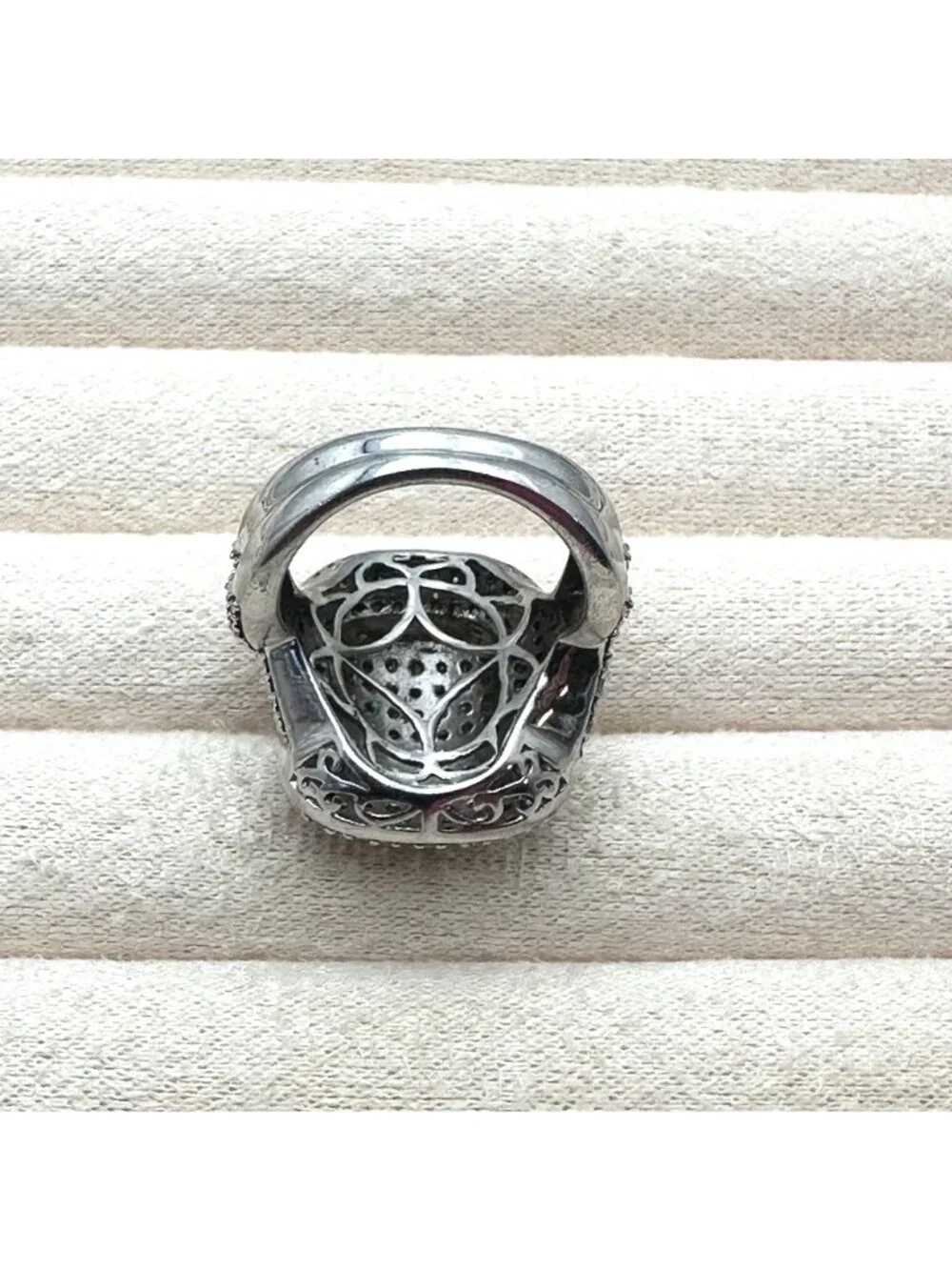 Chuck Clemency Ring Champagne Diamond Size 7 Designer Statement Jewelry